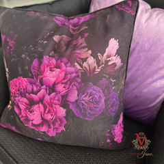 victoria jane Dazzling Dragonfly Velvet Cushion on couch