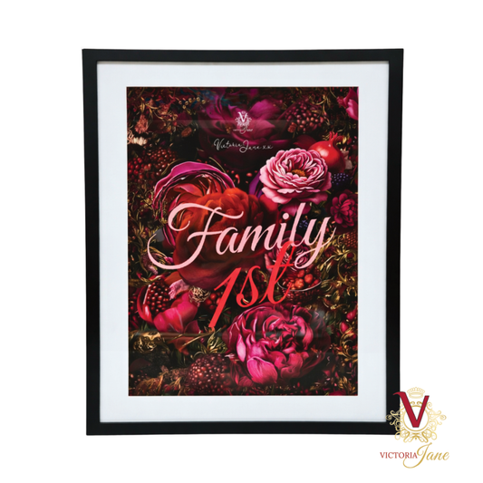 Family First Framed Edge Art victoria jane