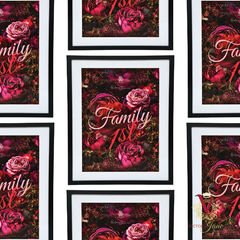 Family First Framed Edge Art victoria jane repeated