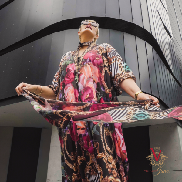 Peony Bird Chiffon Scarf victoria jane fluttering