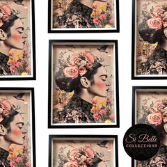 Frida Khalo Serenity Box Framed Art repeated