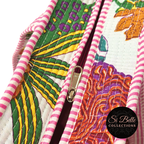 Fruit Salad Designer Carry All Tote Bag zip