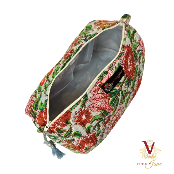 Garden Grace Pouch Bag Set open