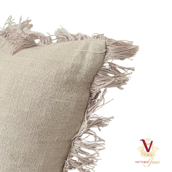 Natural Linen Cushion Cover corner