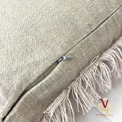 Natural Linen Cushion Cover zip