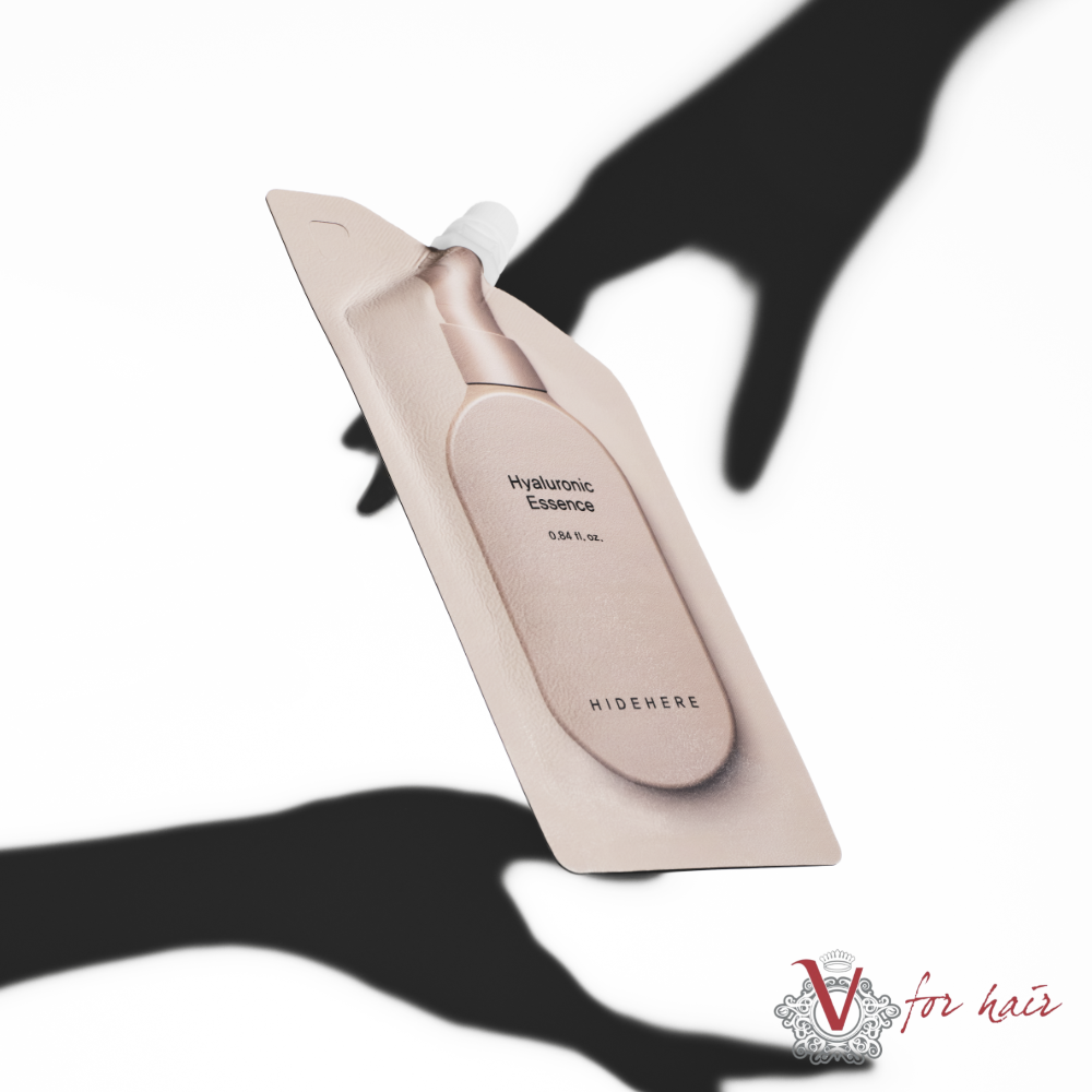 HIDEHERE - Hyaluronic Essence - 25ml with hands