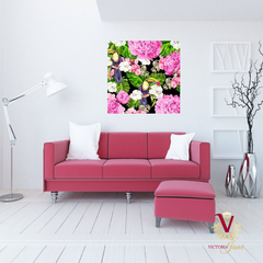 Victoria Jane Jungle Jive Wall Art in bright room fashionable unframed