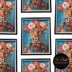 si belle collections Leopard Eyes Framed Art repeated