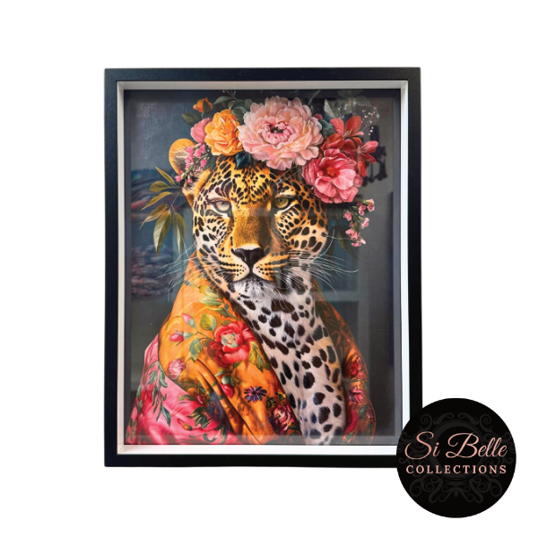 Leopard Love Framed Art si belle collections