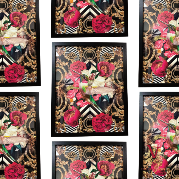 Lily Bird Framed Art repeated