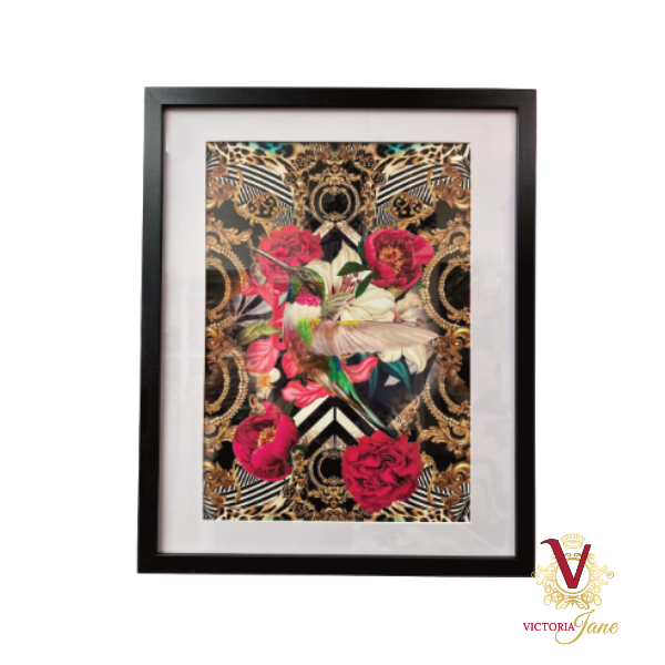 Lily Bird Framed Edge Art