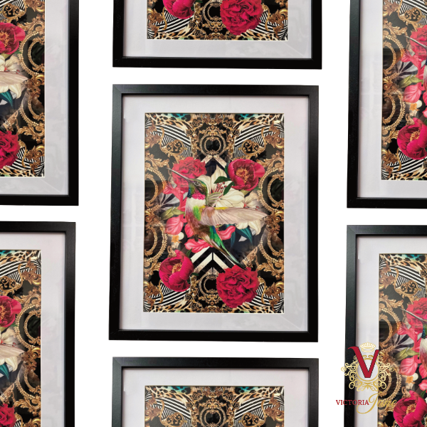 Lily Bird Framed Edge Art