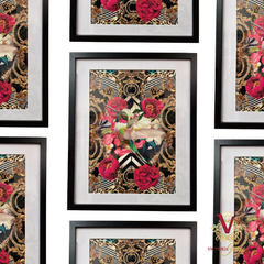 Lily Bird Framed Edge Art