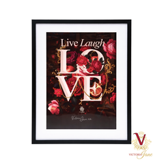 Live Laugh Love Framed Edge Art