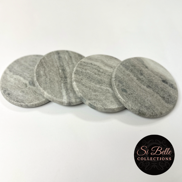 si belle collections Marble Coaster - Set of 4 laid out
