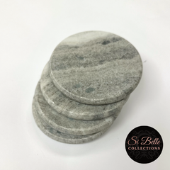 si belle collections Marble Coaster - Set of 4 stacked