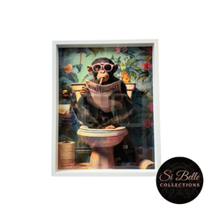 si belle collections Monkey Business Framed Art