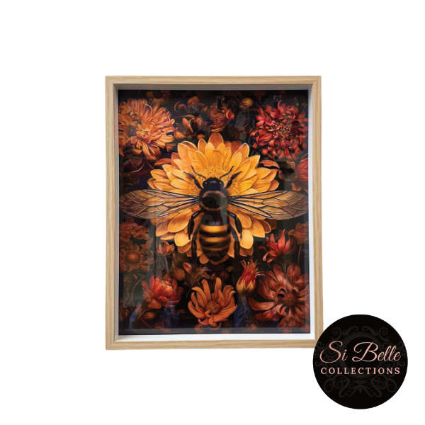 si belle collections Moody Bee Framed Art