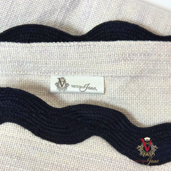 Natural Linen Table Runner tag