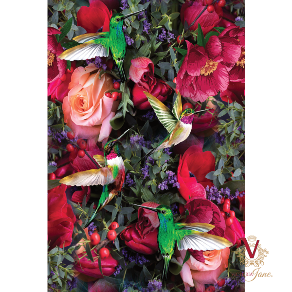 victoria jane Peony Bird Wallpaper close up