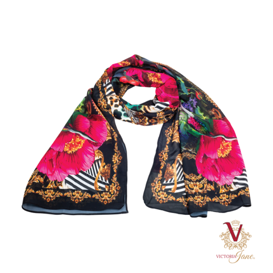 victoria jane Peony Bird Chiffon Scarf