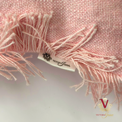 Pink Linen Cushion Cover tag