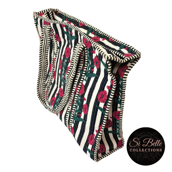 Poppy Designer Carry All Tote Bag side