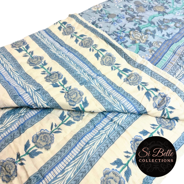 Powder Blue Quilt folded