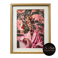 Pyjama Giraffe Framed Art