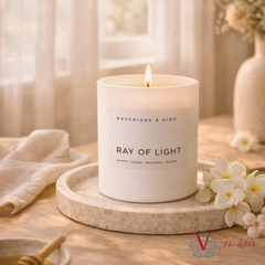 Ray of Light Candle - 400ml on beside table lifestyle