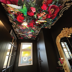 victoria jane Peony Bird Wallpaper roof mural