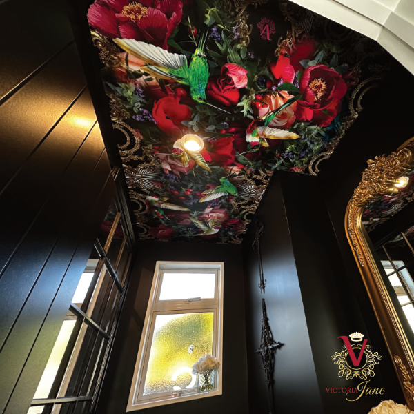 victoria jane Peony Bird Wallpaper roof mural