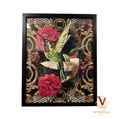 Rose Bird Framed Art