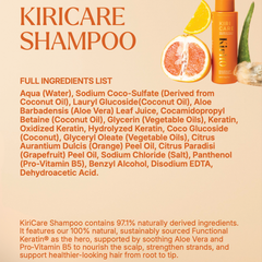 Kiri10 - Volume & Vitality Keratin Shampoo - 250ml ingredient list