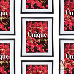 Unique on Purpose Framed Art victoria jane repeated