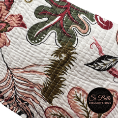 si belle collections White Coral Sunset Toilet Bag close up