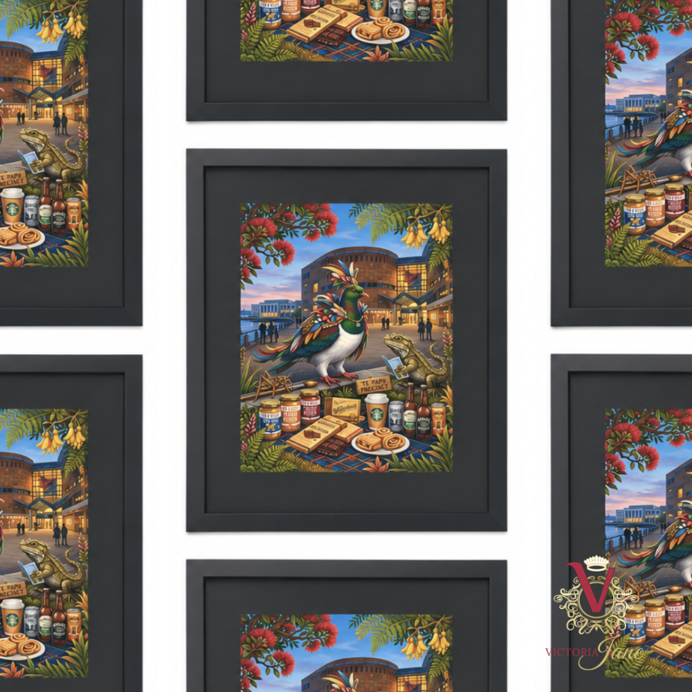 WOW Wellington Kiwiana Print repeated
