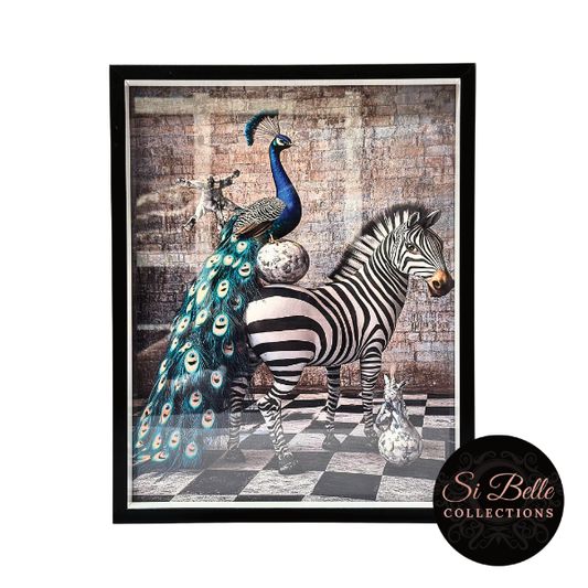 Zebra Enchanted Framed Art
