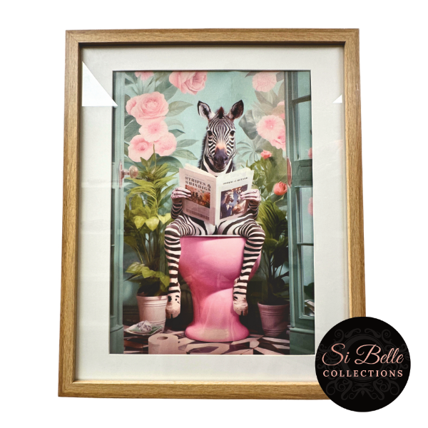 Zebra Love Framed Art