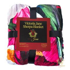 Victoria Jane - Lily Bird high quality sherpa blanket colourful vibrant Forest Fantasy Collection folded beautiful packaging