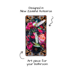 Peony Bird Bathroom Towel