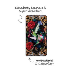 Rose Bird Bathroom Towel