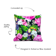 Victoria Jane - Jungle Jive Velvet Cushion front info