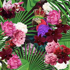 victoria jane king parrot mural