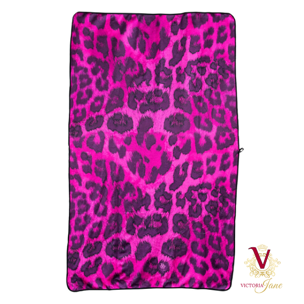 Victoria Jane - King Parrot Spa Art Towel bright colourful forest jungle beautiful leopard print