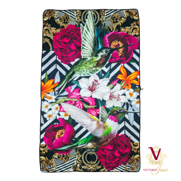 Victoria Jane - Lily Bird Spa Art Towel - Forest Fantasy Collection bright colourful