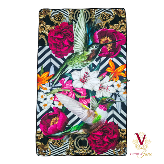 Victoria Jane - Lily Bird Spa Art Towel - Forest Fantasy Collection bright colourful
