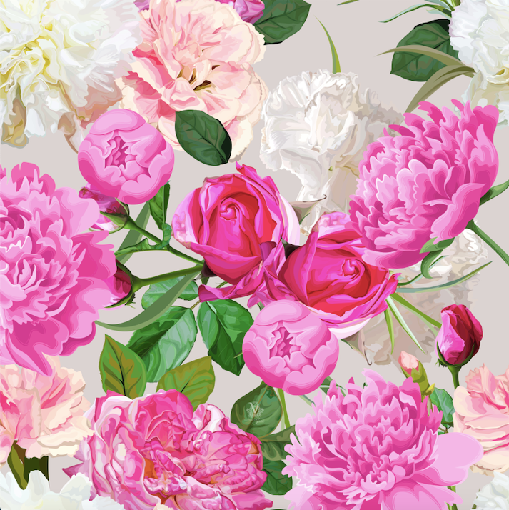 Peony Power Mural victoria jane mural