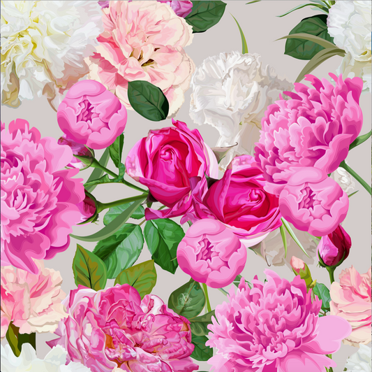 Victoria Jane - Peony Power Wall Art bright bold colourful pink flowers