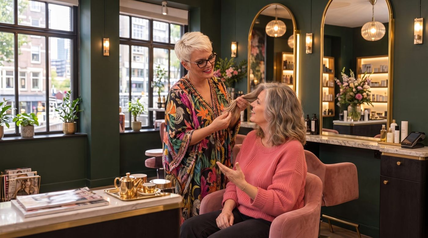 Hair smoothing consultation at V For Hair salon, Merivale, Christchurch